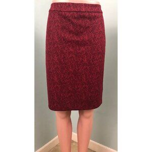 NWT Women's Michael Kors Merlot Snakeskin Print Ponte Straight Skirt Sz 10
